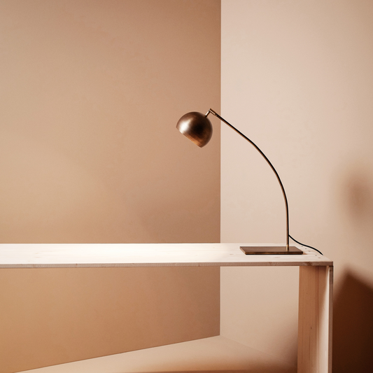 Arco Brass Table Lamp